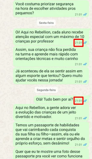 Conversa de WhatsApp 6 — recuperação de lead frio